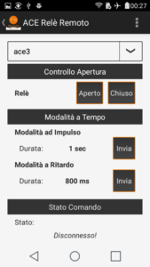 Board Remota Ace Controllo Relè