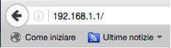 Accesso al Router tramite browser